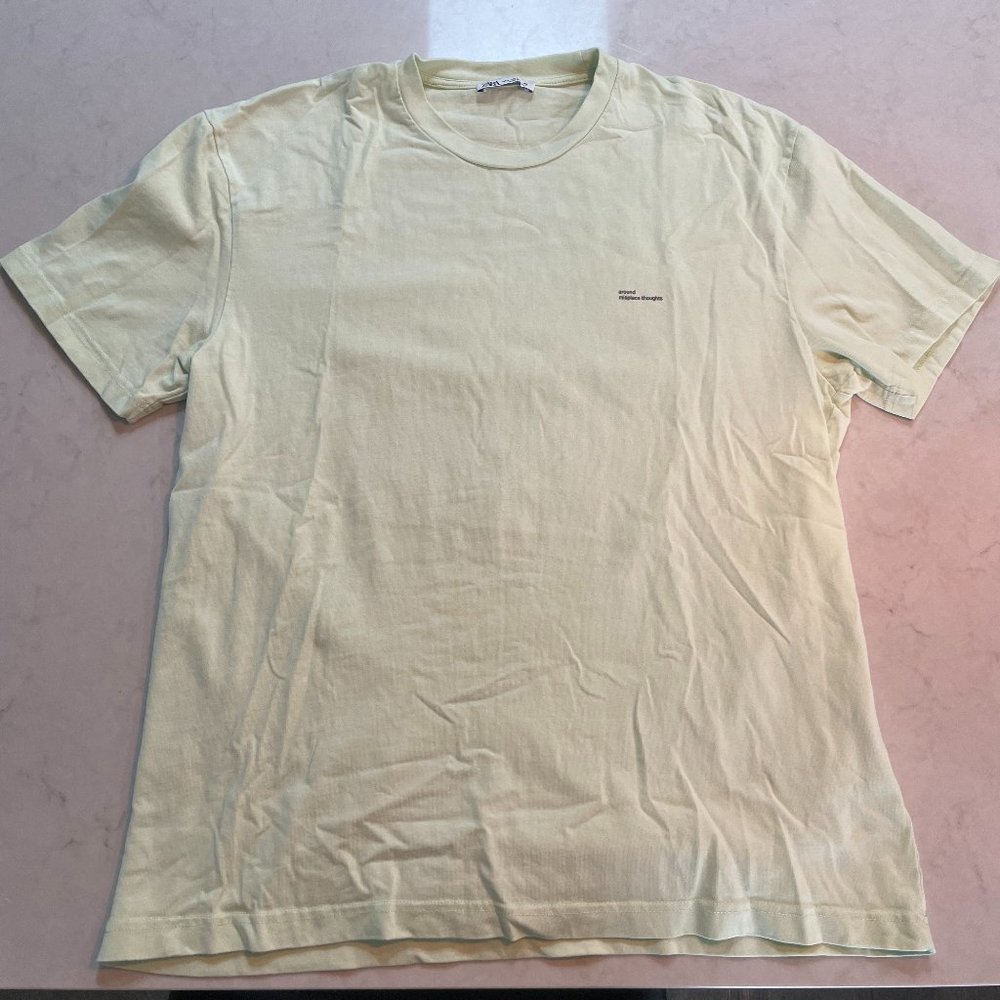 Zara Graphic T-shirt Light Green Men's Size Large